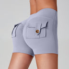 Sports Fitness Workwear Pocket Training Peach Quick-dry Butt-lifting Yoga Pants