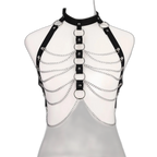 HoloGlam Punk Leather Harness Top