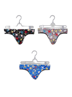 3 Pack Men's Skull Print Thong - Edgy & Sexy