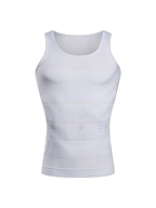 Mens Waist Body Shaper Vest T-Shirt Tank Tops