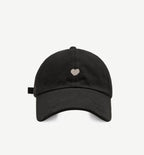 Preppy Style Love Embroidery Ponytail Half Topless Hat