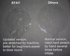 EFAY Bobo Balloons – 25-Pack Pre-Stretched Clear Balloons for DIY Bubble Balloon Decor (Up to 24" After Inflation)