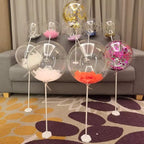 EFAY Bobo Balloons – 25-Pack Pre-Stretched Clear Balloons for DIY Bubble Balloon Decor (Up to 24" After Inflation)