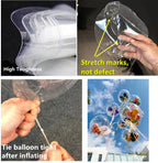 EFAY Bobo Balloons – 25-Pack Pre-Stretched Clear Balloons for DIY Bubble Balloon Decor (Up to 24" After Inflation)