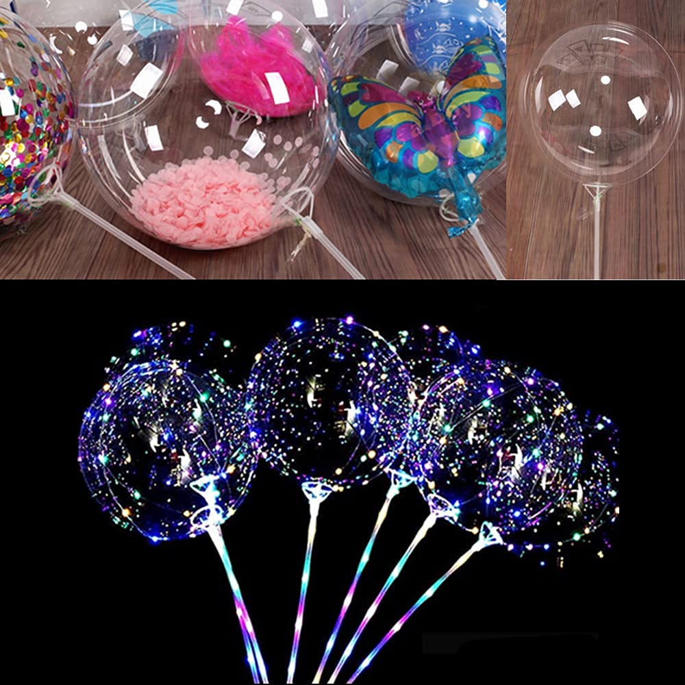 EFAY Large Balloon Sticks with Big Cups – 35 Sets, 17" Tall, for 10–30" Balloons