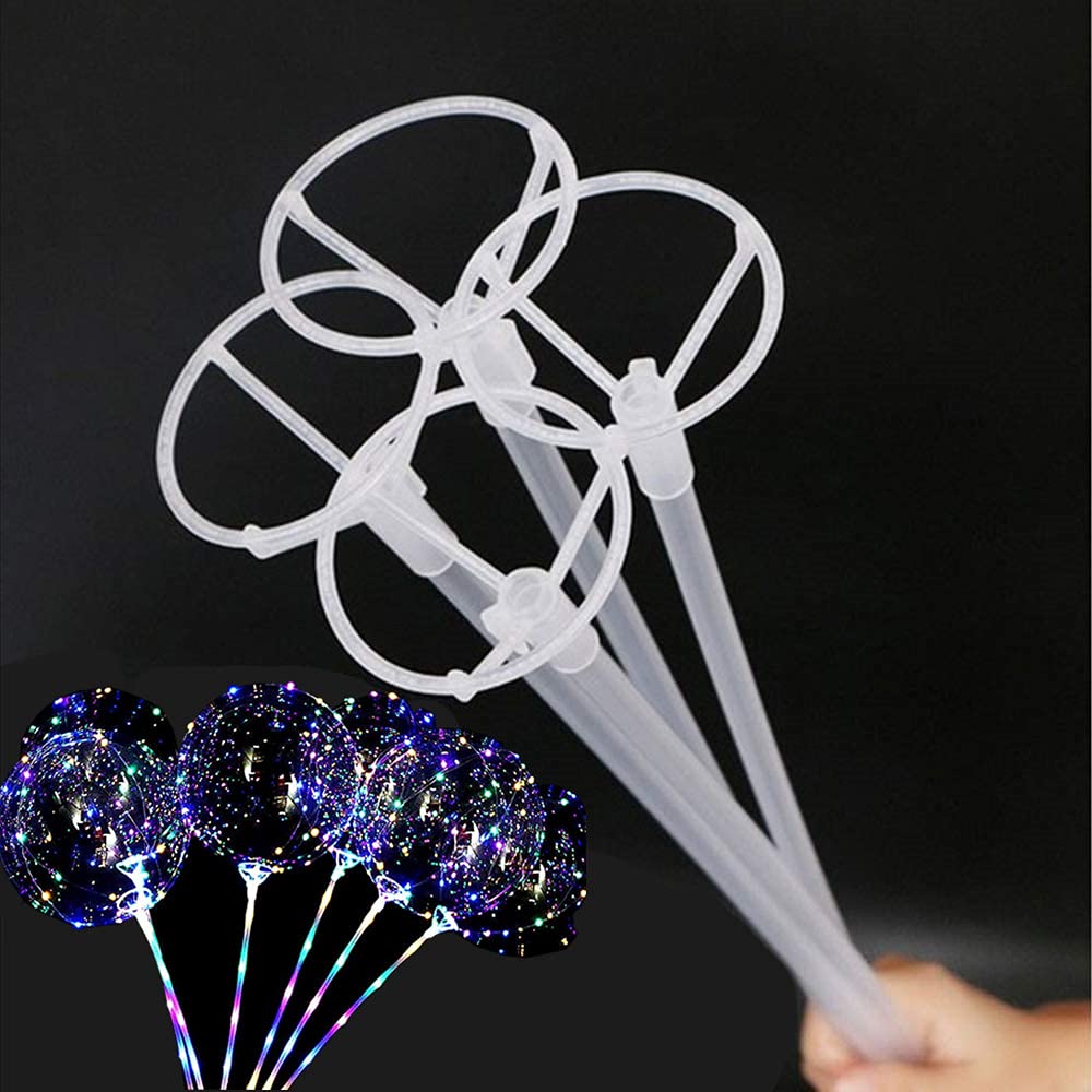 EFAY Large Balloon Sticks with Big Cups – 35 Sets, 17" Tall, for 10–30" Balloons