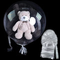 EFAY Large Clear Balloons for Stuffing - 10 Pack, Extra Wide Mouth Bubble Balloons