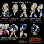 EFAY Large Clear Balloons for Stuffing - 10 Pack, Extra Wide Mouth Bubble Balloons