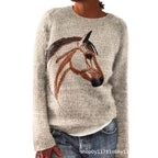 Sweet And Casual Women's Crew-neck Sweatshirt With Print
