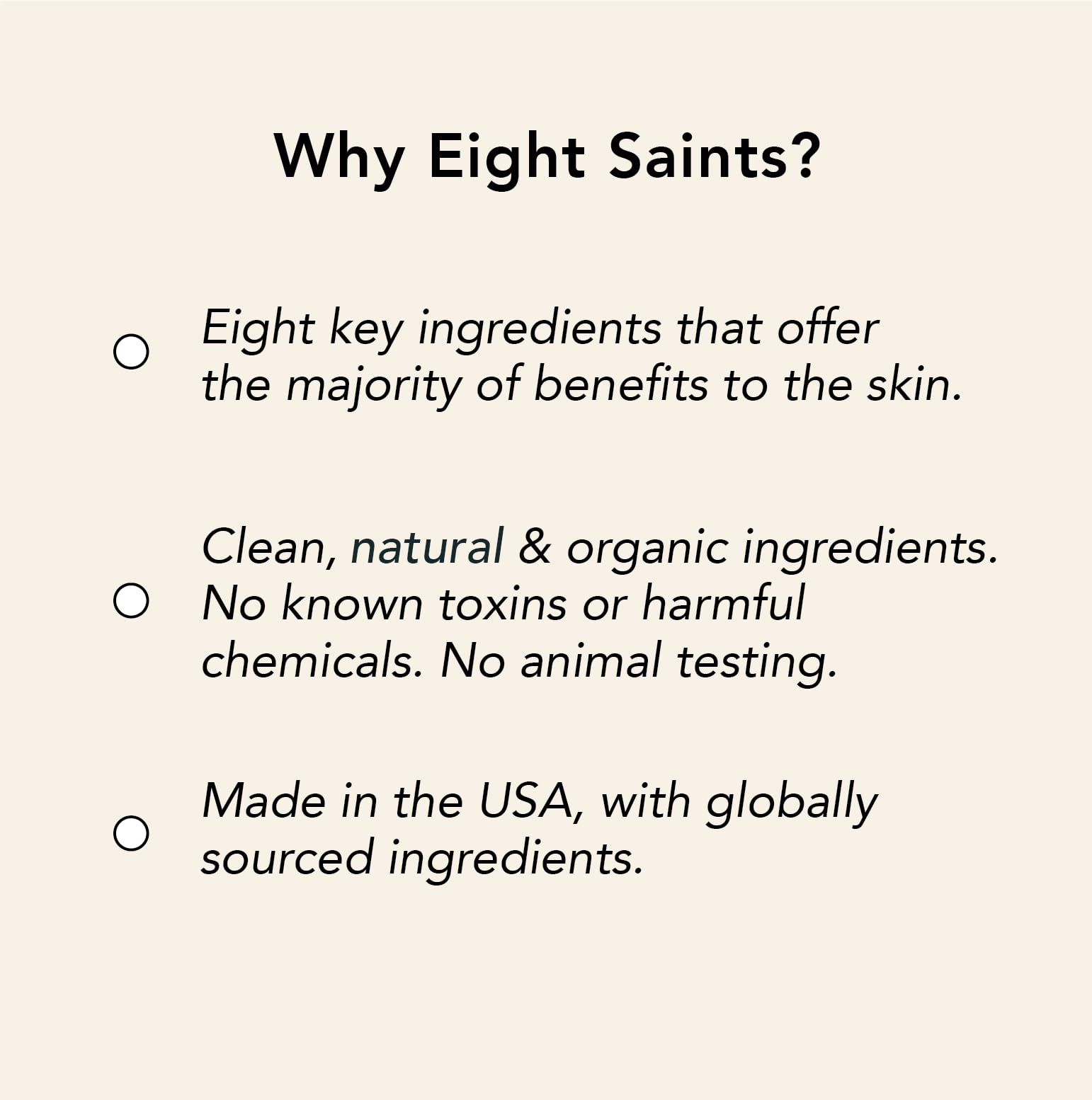 Eight Saints Retinol Eye Cream – Natural & Organic, Smooths Fine Lines | 0.5 oz