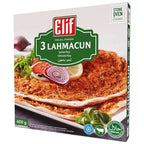 Elif Halal Foods Frozen 3 Lahmacun Turkish Pizza, 600g Pack