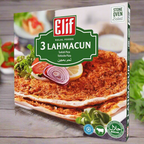 Elif Halal Foods Frozen 3 Lahmacun Turkish Pizza, 600g Pack