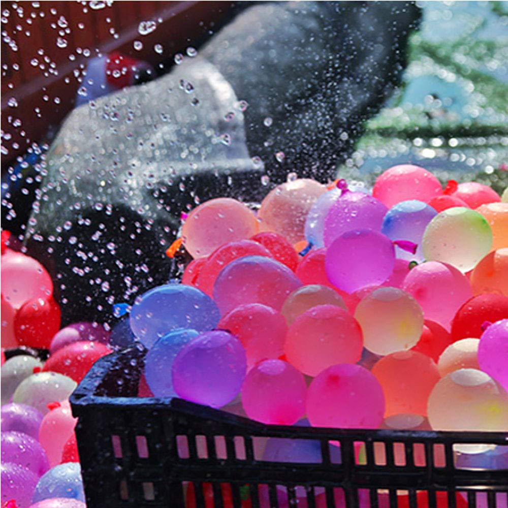Elitoky 500 Pack Water Balloons with Quick Refill Kits | Eco-Friendly Latex Water Bombs for Pool Parties & Summer Fun