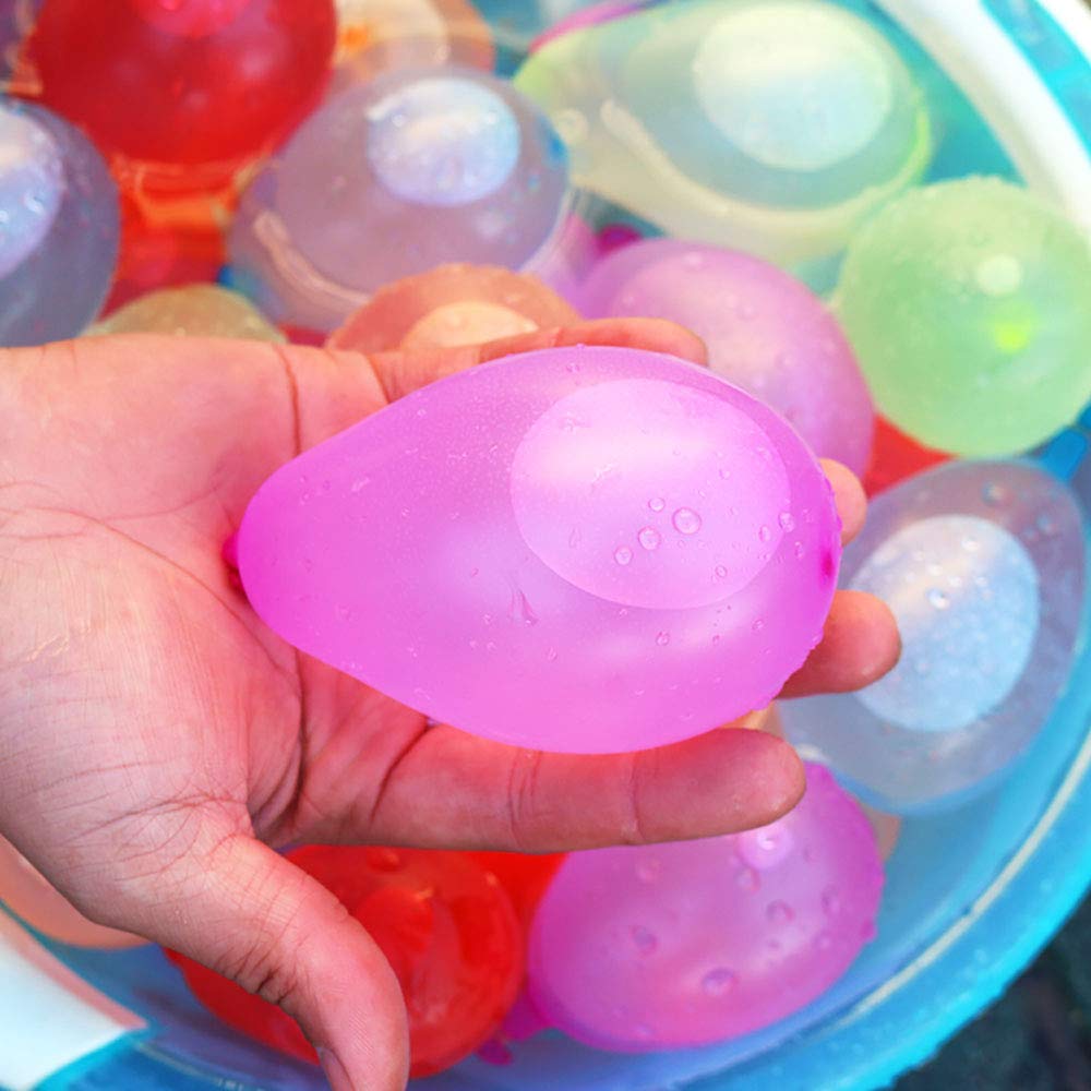 Elitoky 500 Pack Water Balloons with Quick Refill Kits | Eco-Friendly Latex Water Bombs for Pool Parties & Summer Fun