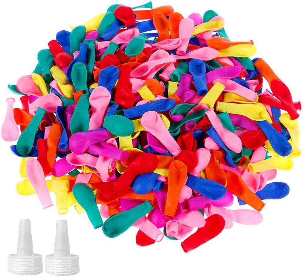 Elitoky 500 Pack Water Balloons with Quick Refill Kits | Eco-Friendly Latex Water Bombs for Pool Parties & Summer Fun