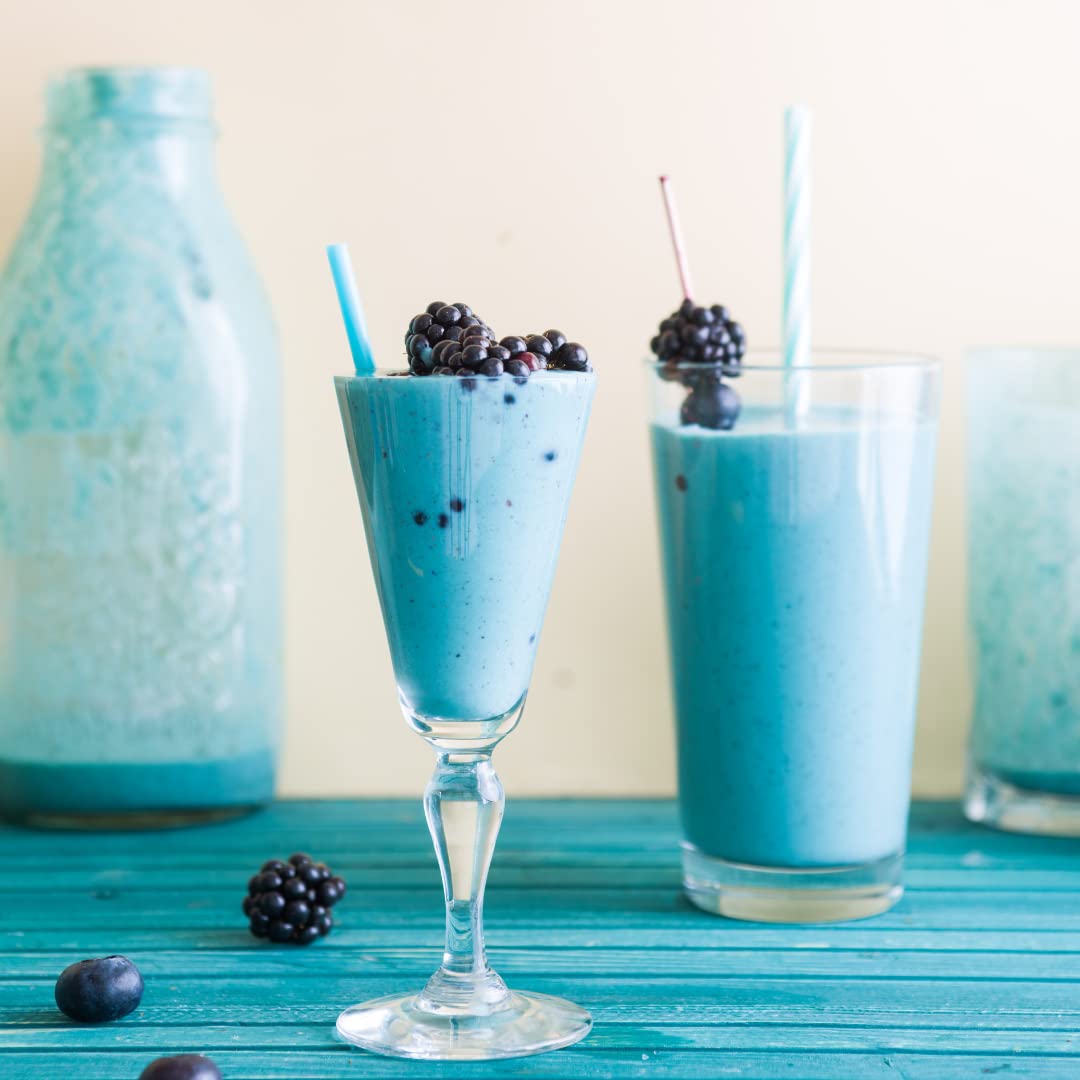 Ellie's Best Bio-Blaue Spirulina-Pulver (Phycocyanin-Extrakt) - 60 Portionen - Geruchlos - Vegan, gentechnikfrei, glutenfrei, milchfrei - Bio-Lebensmittelfarbe - für Smoothies & Proteinshakes usw.