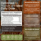 Organic Emperor 4 Mushroom Blend 100g – Fruiting Body Extract | Lions Mane, Cordyceps, Chaga & Reishi