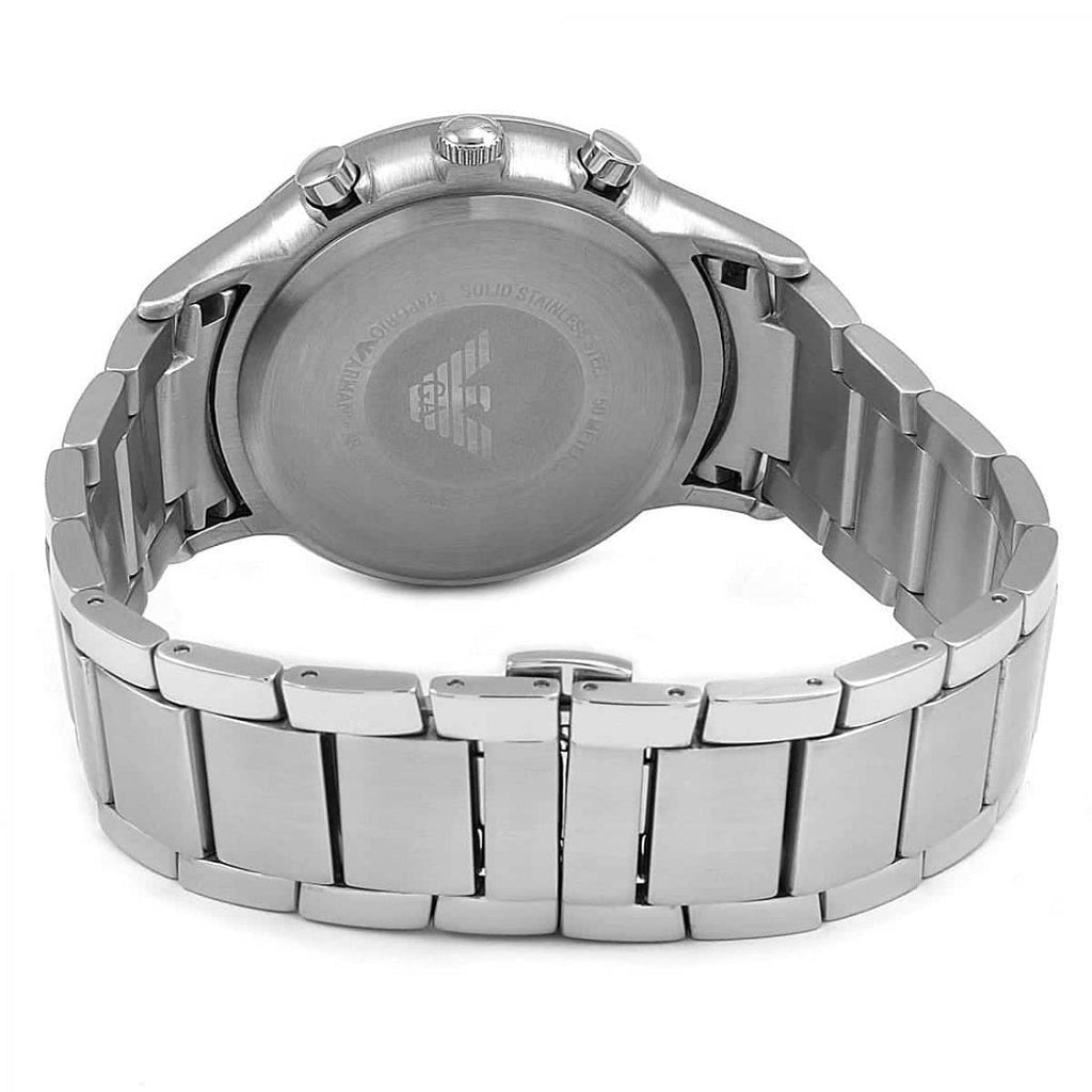 Emporio Armani AR2448 Renato Men's Silver & Blue Watch