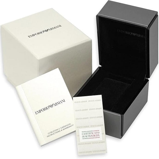 Emporio Armani AR5860 Sportivo Men's Silver & Blue Chronograph