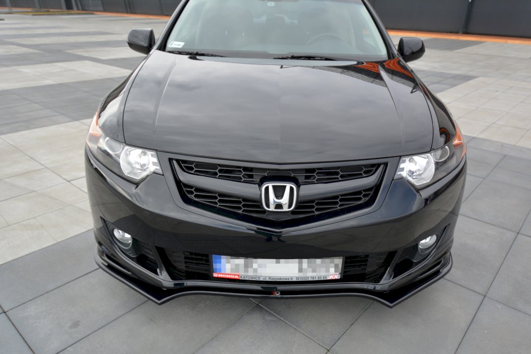 Maxton Design - FRONT SPLITTER HONDA ACCORD MK8 TYPE-S (CU-SERIES) PRE-FACELIFT SEDAN (2009-2011)