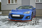 Maxton Design - FRONT SPLITTER (BLACK & RED) V.5 SUBARU BRZ FACELIFT 2017-2020
