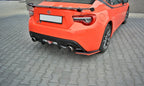 Maxton Design - REAR SIDE SPLITTERS (BLACK & RED) V.2 TOYOTA GT86 FACELIFT (2017-UP)