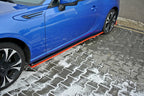 Maxton Design - SIDE SKIRTS SPLITTERS (BLACK & RED) V.2 SUBARU BRZ (2017-2020)/ TOYOTA GT86 FACELIFT (2017-UP)