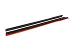 Maxton Design - SIDE SKIRTS SPLITTERS (BLACK & RED) V.2 SUBARU BRZ (2017-2020)/ TOYOTA GT86 FACELIFT (2017-UP)