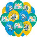Enimapod 30pc Robot Balloon Set – 12in Latex Balloons for Robot Birthday Parties