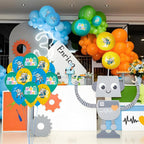 Enimapod 30pc Robot Balloon Set – 12in Latex Balloons for Robot Birthday Parties