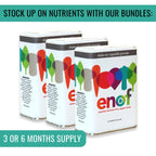 ENOF Organic Fruit & Veg Powder for Kids & Adults — 60 Servings, 10 Clean Ingredients, Strawberry & Spinach, Gluten & GMO Free