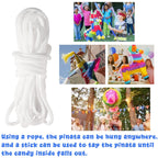 EnriQ 30-Inch Unbreakable Piñata Stick Kit with Blindfold – Blue