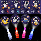 Envotek 28 Pack Valentines Day Cards with LED Finger Lights for Kids — Classroom Gifts & Party Favors