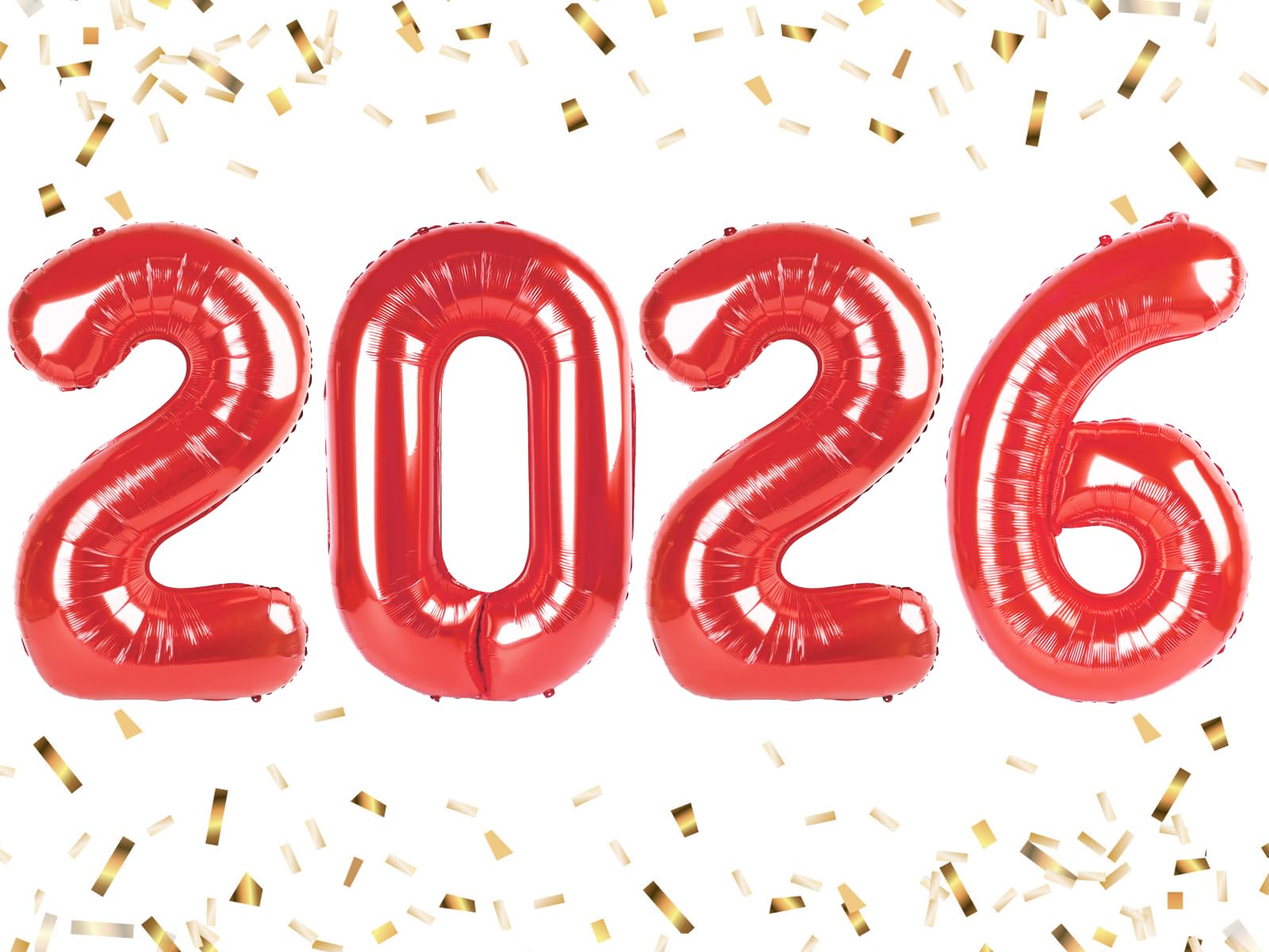 Enyeopd 2026 Balloon Number Balloons – 40-Inch Party Decor for New Year & Milestones
