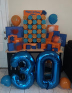 Enyeopd 30th Birthday Balloons | Dark Blue Number 30 for Milestones & Celebrations