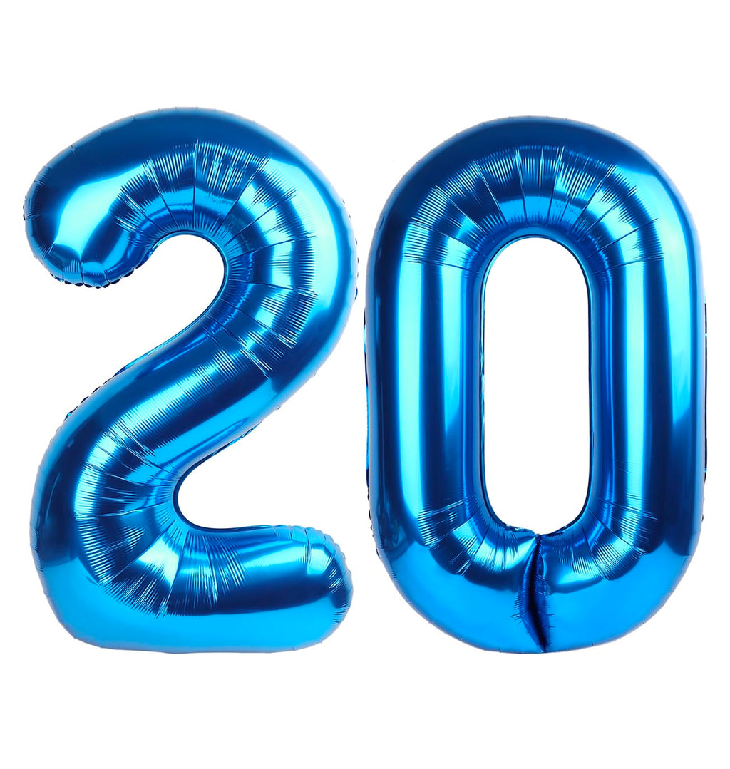 Enyeopd 40-Inch Dark Blue Number Balloons – 2-Pack for Birthdays & Events