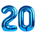 Enyeopd 40-Inch Dark Blue Number Balloons – 2-Pack for Birthdays & Events