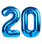 Enyeopd 40-Inch Dark Blue Number Balloons – 2-Pack for Birthdays & Events