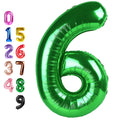 Enyeopd 40-Inch Number Balloons – 6th & 7th Birthday Decor, Milestone Numbers for 6th, 16th, 26th, 60th, 2026 Celebrations