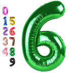 Enyeopd 40-Inch Number Balloons – 6th & 7th Birthday Decor, Milestone Numbers for 6th, 16th, 26th, 60th, 2026 Celebrations