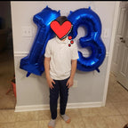 Enyeopd 40-Inch Number Balloons, Dark Blue – 3, 13, 23, 30 for Birthdays & Parties
