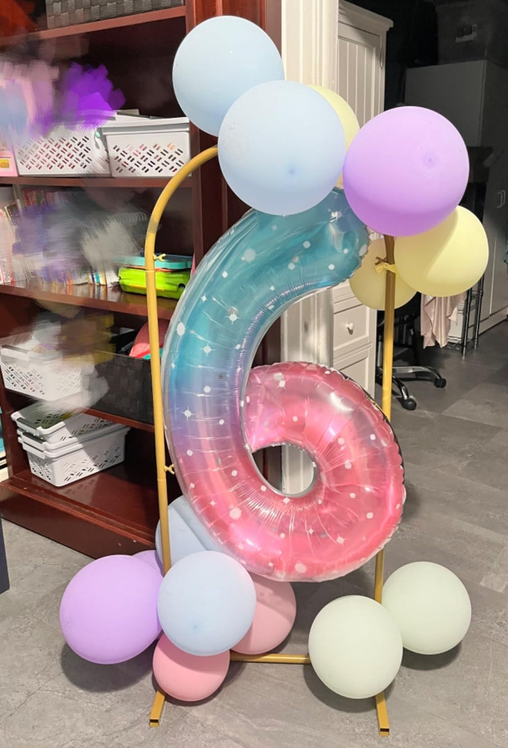 Enyeopd Number Balloons – 40-Inch Birthday Numbers (9, 19, 29) in Blue & Pink