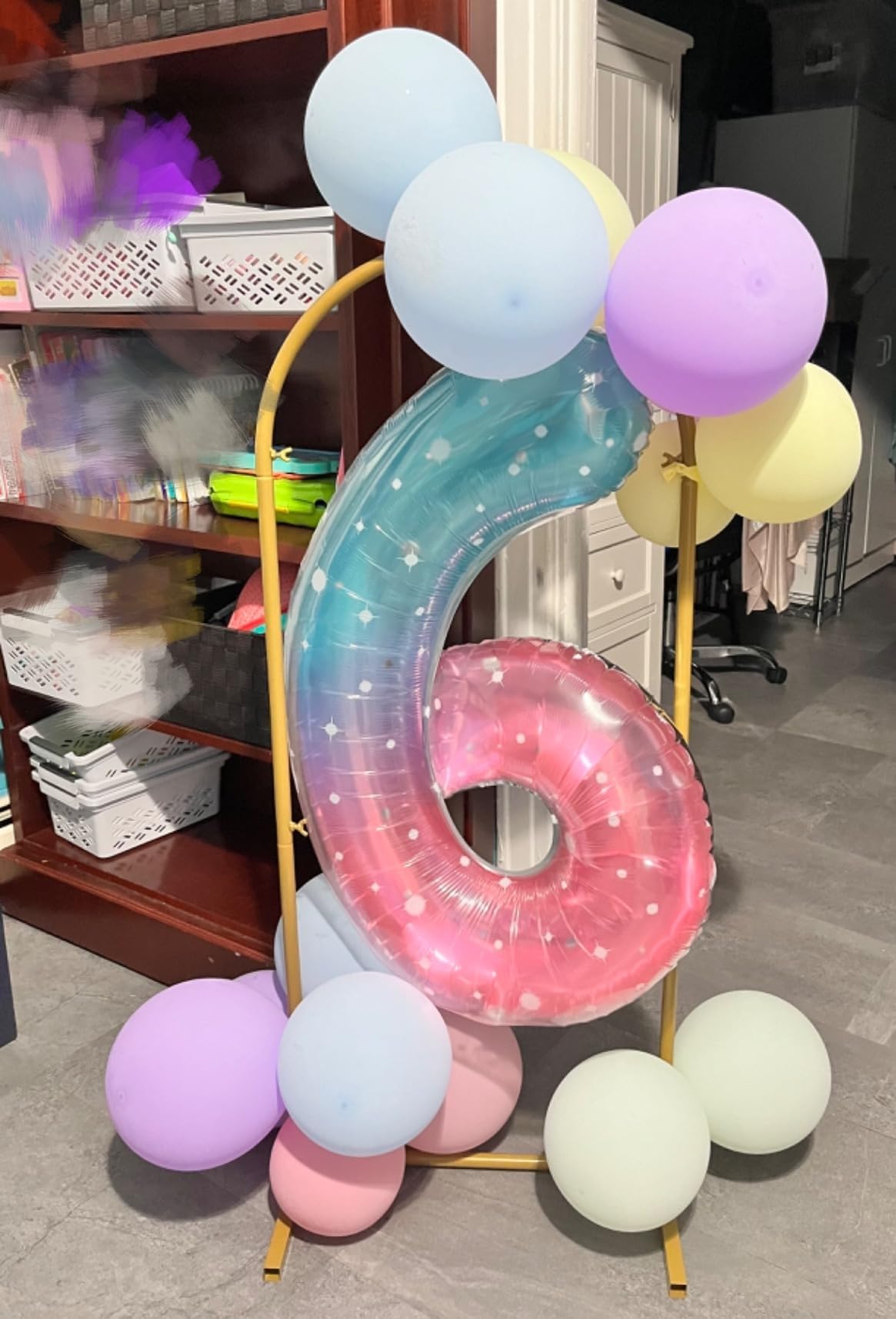Enyeopd Number Balloons – 40-Inch Birthday Numbers (9, 19, 29) in Blue & Pink