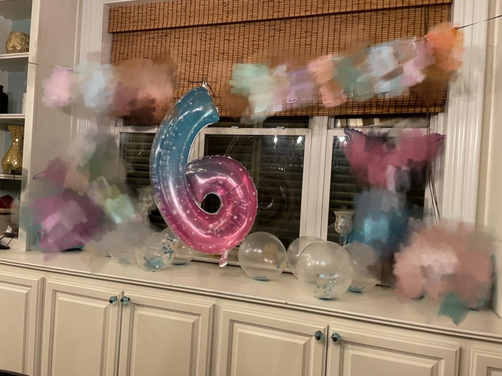 Enyeopd Number Balloons – 40-Inch Birthday Numbers (9, 19, 29) in Blue & Pink