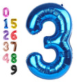 Enyeopd 40-Inch Number Balloons, Dark Blue – 3, 13, 23, 30 for Birthdays & Parties