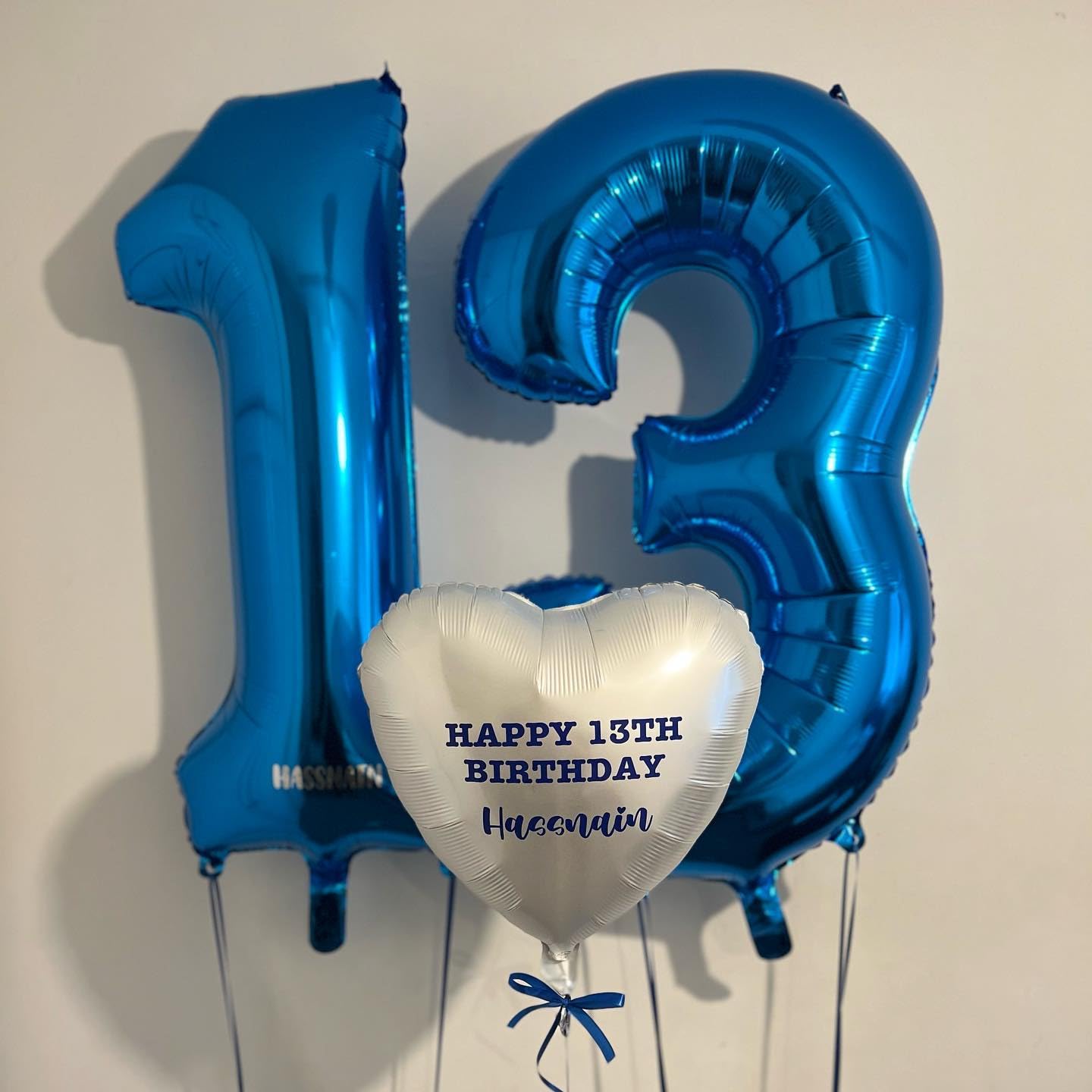 Enyeopd 13 Balloon Number – 40 Inch Dark Blue Balloons for Birthdays, Weddings & Milestones
