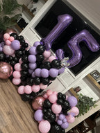 Enyeopd Number 25 Purple Balloons — 40-Inch Number Balloons for Birthdays & Milestones
