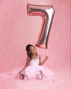 Enyeopd Rose Gold Happy 17 71 Birthday Number Balloons – 40-Inch Balloons for Celebrations