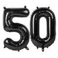 Enyeopd 50 Inch Black Number Balloons – Big 40in Numeric Balloons for 50th Birthday, Weddings & Celebrations