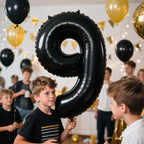 Enyeopd 9th Birthday Balloons – 40 Inch Black Number 9 for Any Age